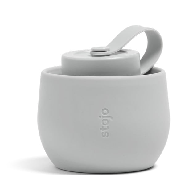 Szara składana butelka Stojo Bottle Cashmere, 590 ml-image-1