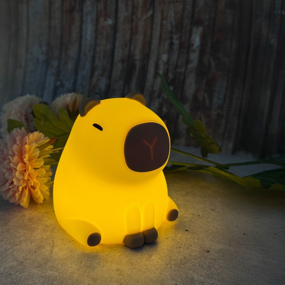 Jasnożółta dziecięca lampka nocna Capybara – Fischer & Honsel (zdjęcie 3)