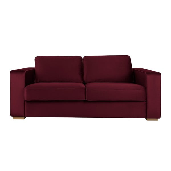 Burgondowa sofa 3-osobowa Cosmopolitan design Chicago