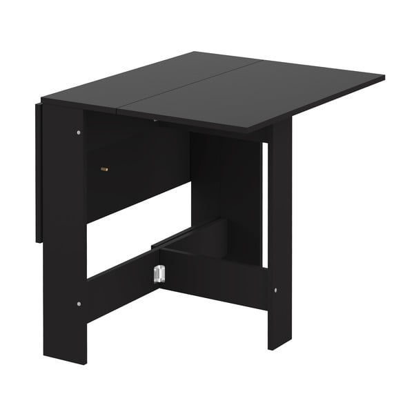 Rozkładany stół z czarnym blatem 76x28 cm Papillon – TemaHome