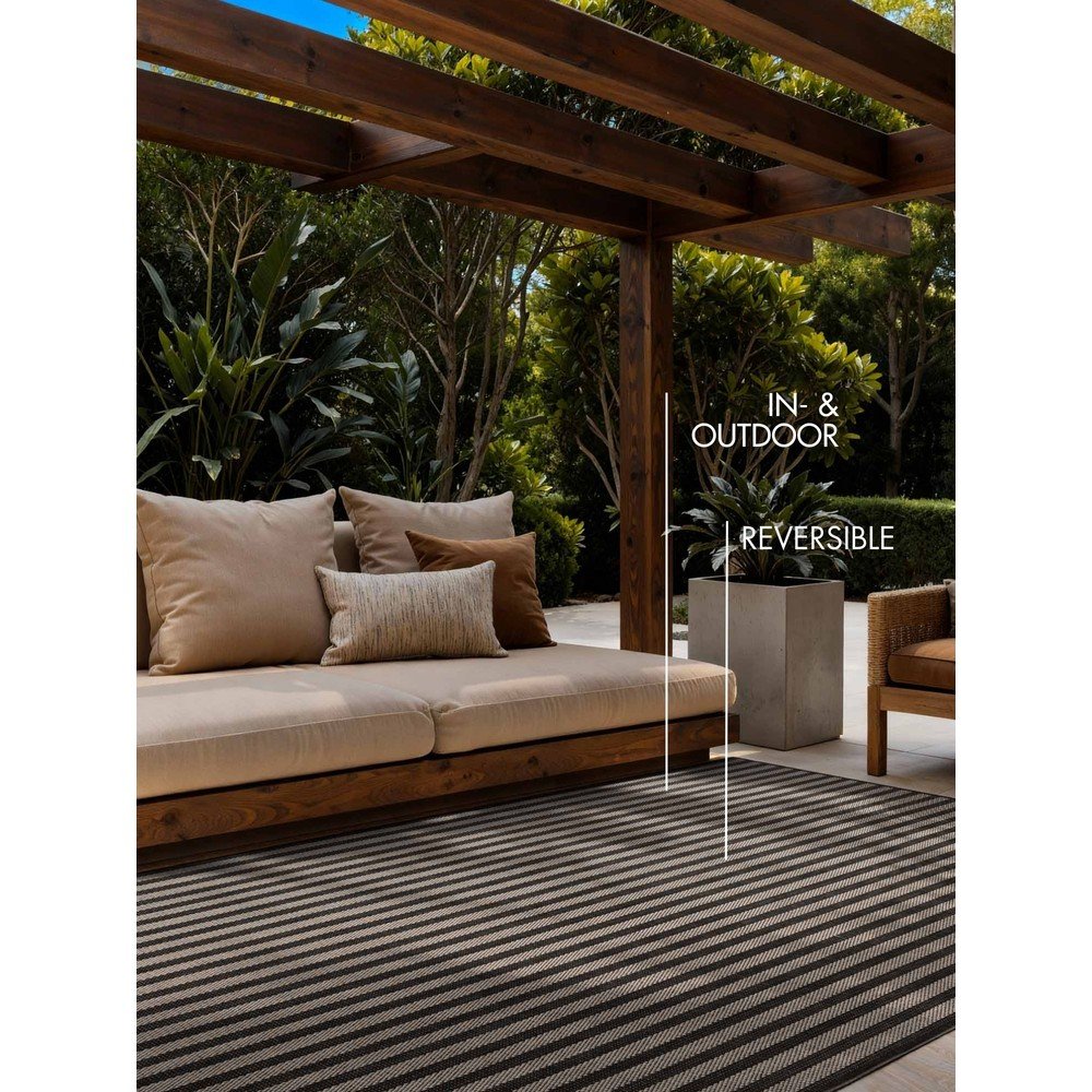Czarny/kremowy dywan odpowiedni na zewnątrz 200x300 cm Haringey Linley – Ted Baker (zdjęcie 6)