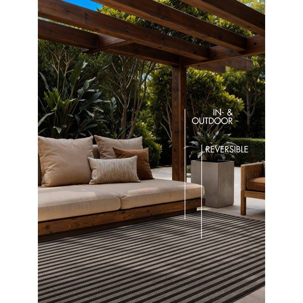Czarny/kremowy dywan odpowiedni na zewnątrz 200x300 cm Haringey Linley – Ted Baker-image-2