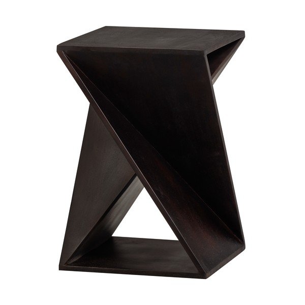 Stolik z litego drewna akacjowego 41x41 cm Ikem – WOOOD-image-4