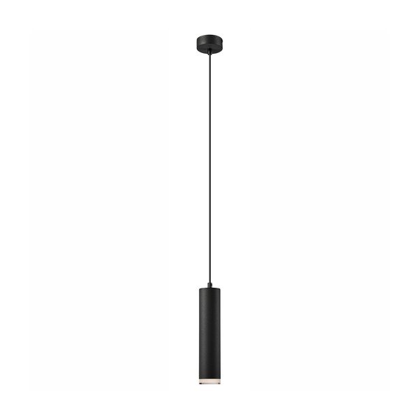 Czarna lampa wisząca − LAMKUR