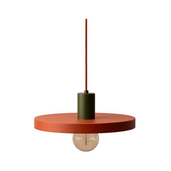 Ceglasta metalowa lampa wisząca ø 30 cm Ori – Micadoni 