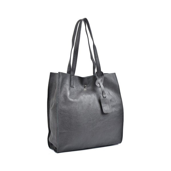 Czarna torebka skórzana Isabella Rhea Tote-image-3