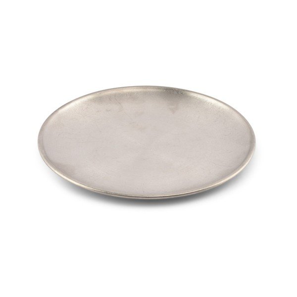 Metalowy talerz deserowy w kolorze srebra ø 17 cm Serve – BonBistro-image-2