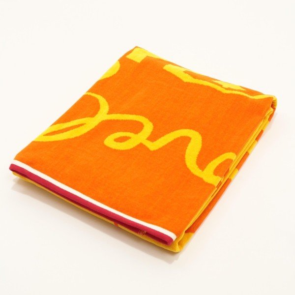 Pomarańczowy bawełniany ręcznik plażowy My Home Plus Sea, 100x173 cm-image-1