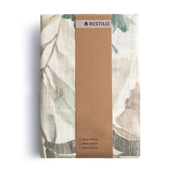 Kremowa/szaroniebieska zasłona 135x250 cm Celesta – Restilo-image-4