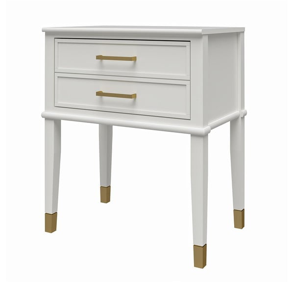 Biała szafka nocna Westerleigh – CosmoLiving by Cosmopolitan-image-4