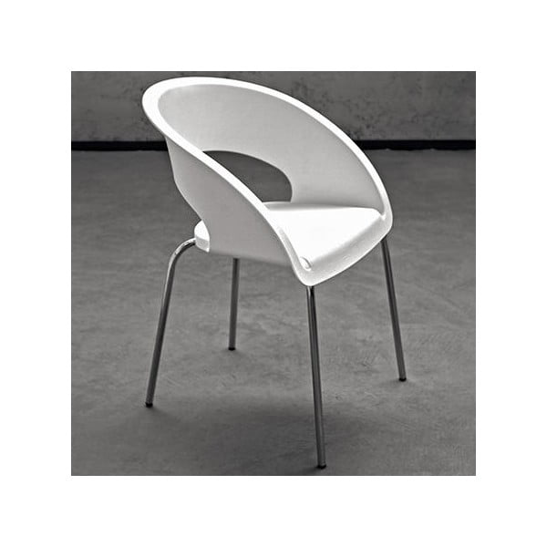 Białe krzesło biurowe Que Four Zago