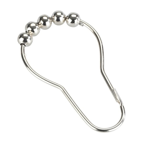 Zestaw 12 haczyków do zasłony prysznicowej Wenko-image-4