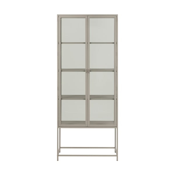 Szara witryna 77x186x35 cm Seaford – Actona