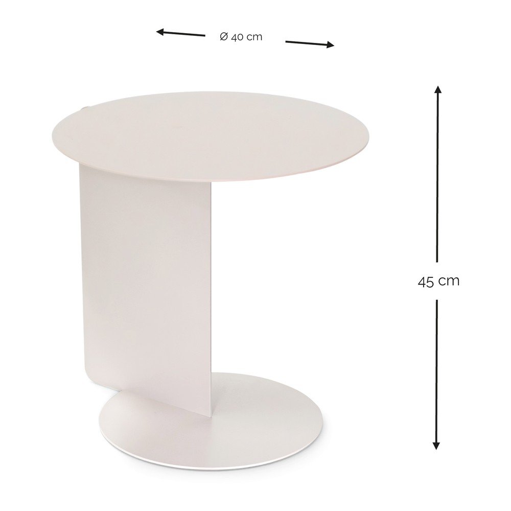 Stalowy okrągły stolik ø 40 cm Salsa – Spinder Design (zdjęcie 8)