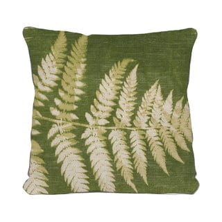 Zielona poduszka z motywem liści Really Nice Things Leaves, 45x45 cm