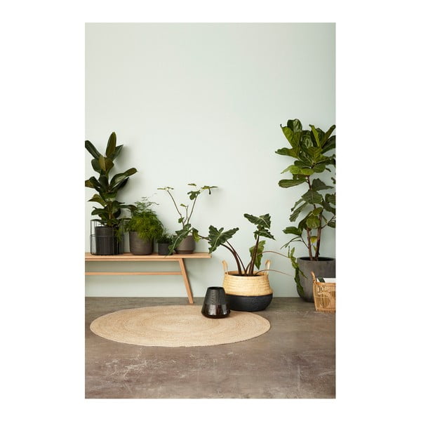 Zestaw 2 czarnych doniczek Hübsch Kello-image-1