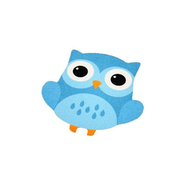 Niebieski dywan dziecięcy Zala Living Owl, 66x66 cm