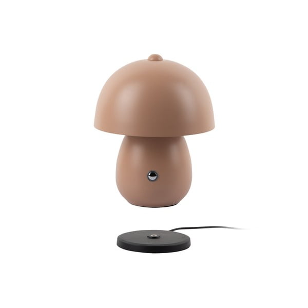 Jasnobrązowa lampa stołowa LED z metalowym kloszem (wysokość 18 cm) Mono LED – Leitmotiv-image-1