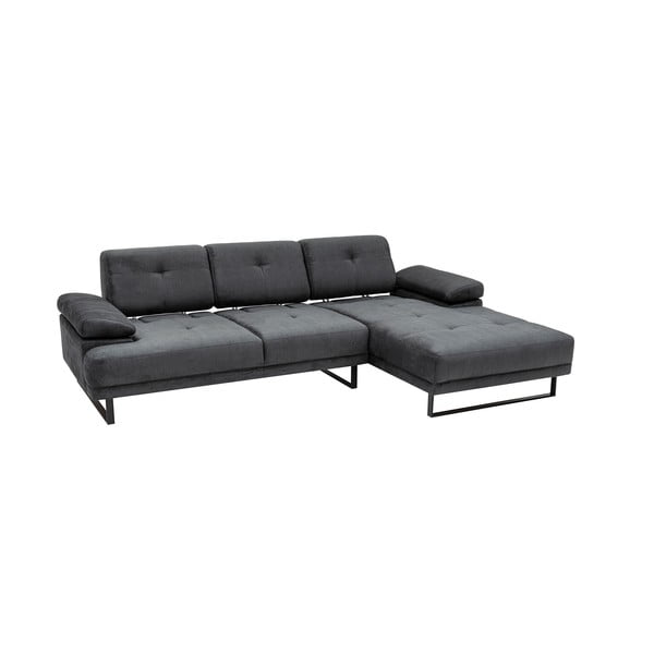 Ciemnoszara sofa narożna Artie Mustang, narożnik prawy-image-4