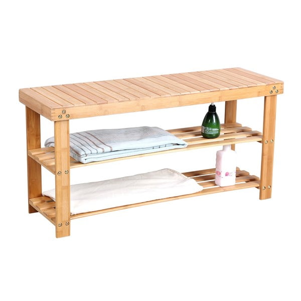 Bambusowy regał na 8 par butów Songmics, szer. 90 cm-image-1