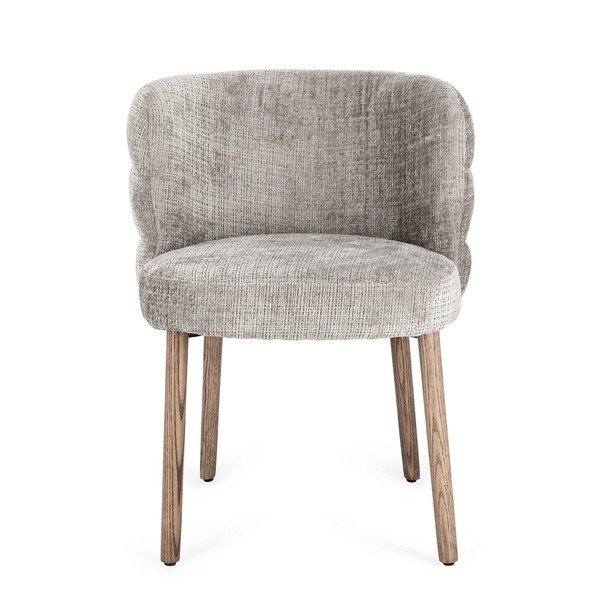 Szare tapicerowane krzesło Ilma – Bizzotto-image-2