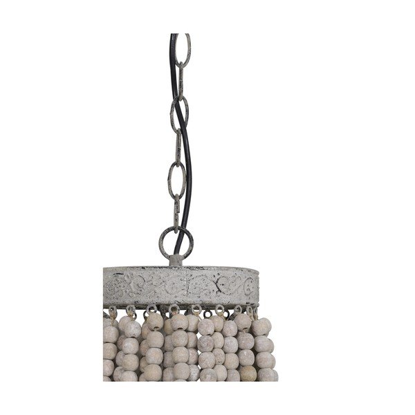 Biała lampa wisząca z metalowym kloszem ø 36 cm Luna – Light & Living-image-4