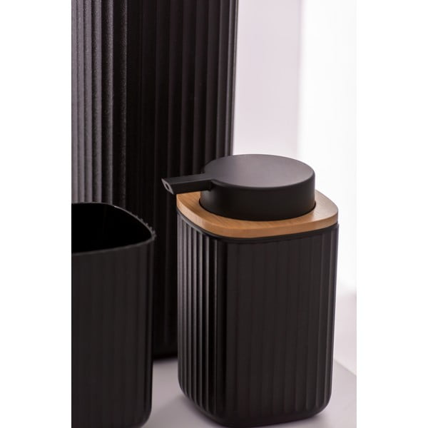 Czarny dozownik do mydła Wenko Rotello-image-1