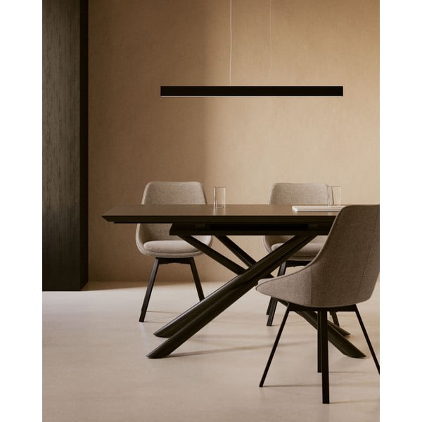 Lampa sufitowa LED w kolorze matowej czerni 5.5x101 cm Boadella – Kave Home-image-1