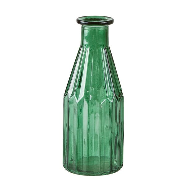 Zielony wazon szklany KJ Collection Bottle, ⌀ 8 cm