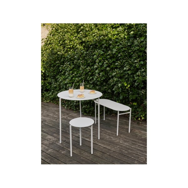 Biały metalowy okrągły stół ø 70 cm Disc – Zone-image-1