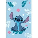 Niebieski polarowy koc dziecięcy 100x150 cm Lilo a Stitch "Blue" – Jerry Fabrics