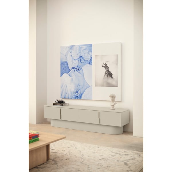 Beżowa szafka pod TV 200x50 cm Totem – Teulat-image-1