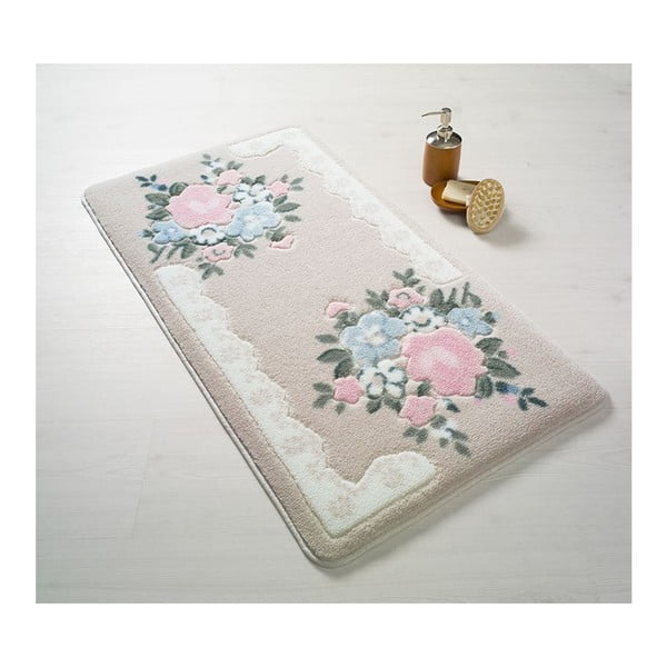 Różowy dywanik łazienkowy Confetti Bathmats June, 50x57 cm