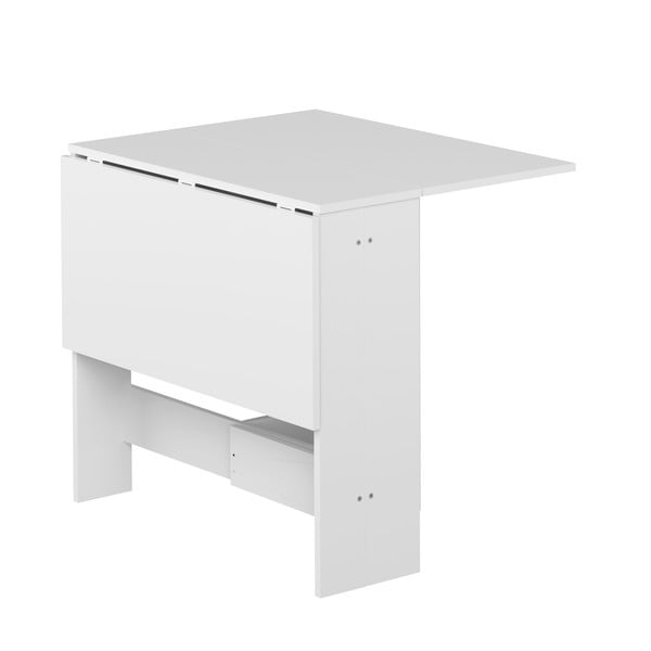 Rozkładany stół z białym blatem 76x28 cm Papillon – TemaHome