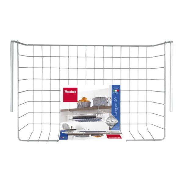 Podwieszany koszyk pod półkę Metaltex Kanguro, dł. 40 cm-image-3