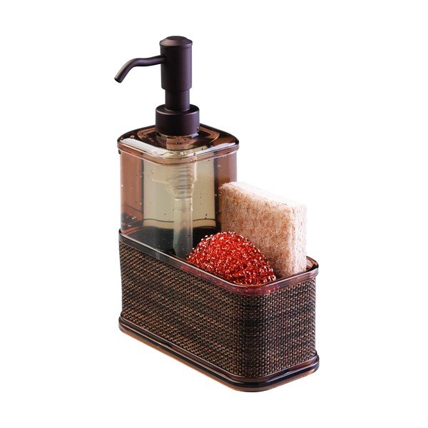 Dozownik do mydła w kolorze brązu iDesign Twillo, 532 ml-image-3