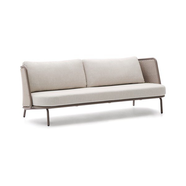 Beżowa/szarobrązowa tapicerowana sofa ogrodowa Sedalis – Kave Home-image-4