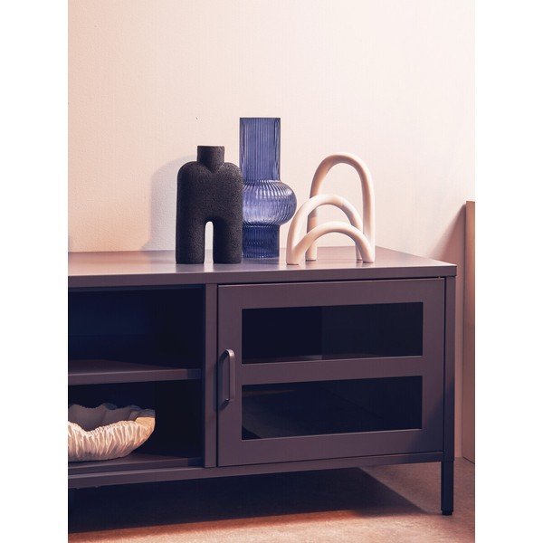 Szara stalowa szafka pod TV 150x50x45 cm Acier – Premier Housewares-image-2