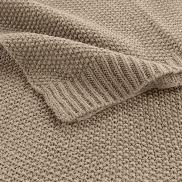 Koc dzianinowy 125x150 cm Tricotine – douceur d'intérieur-image-2