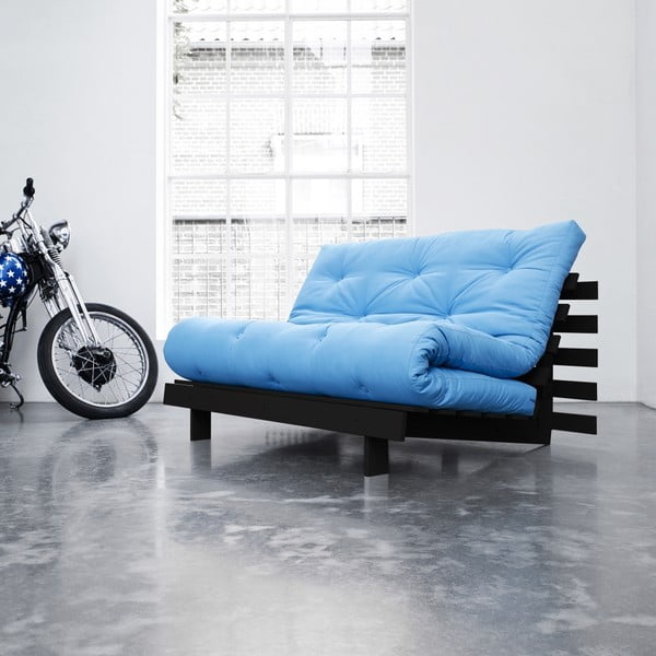 Sofa rozkładana Karup Roots Wenge/Horizon Blue-image-2