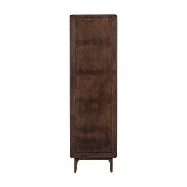 Szafka z litego drewna mango w ciemnym naturalnym kolorze 60x200x35 cm Liya – WOOOD-image-3