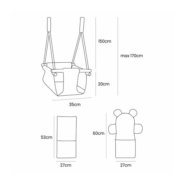 Huśtawka dziecięca – Meowbaby-image-2