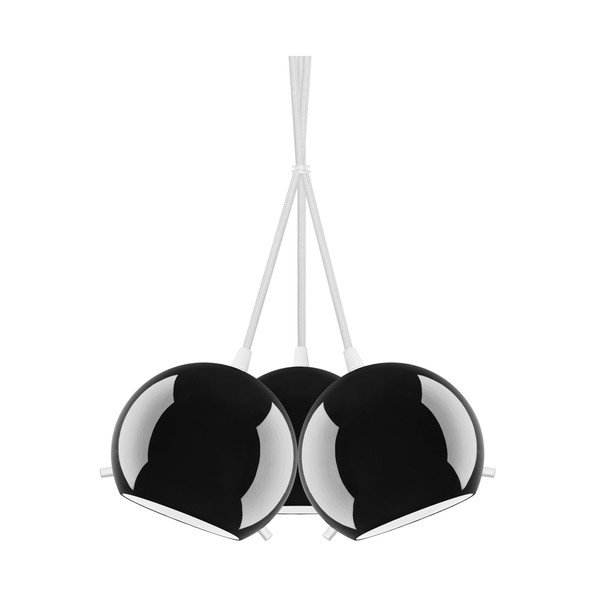 Lampa potrójna MYOO Elementary, black glossy/white/white-image-1