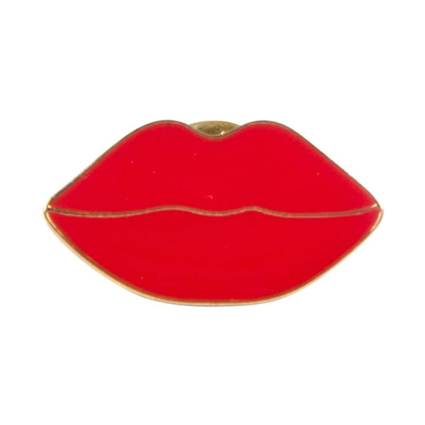 Broszka Sass & Belle Red Lips