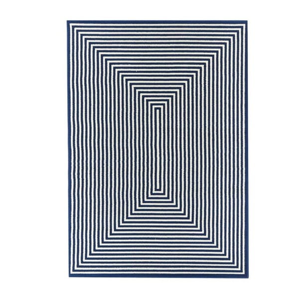 Ciemnoniebieski dywan odpowiedni na zewnątrz Floorita Braid, 160x230 cm