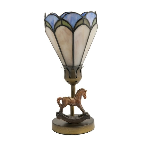Lampa stołowa Tiffany Horse