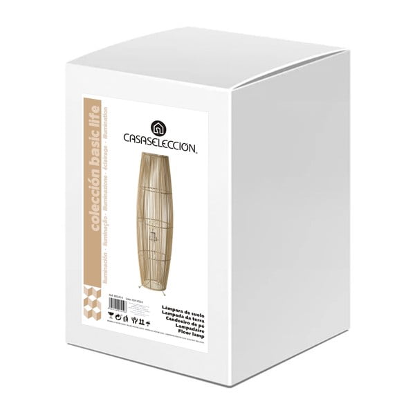 Naturalna lampa stojąca z bambusowym kloszem (wys. 88 cm) Natural Way – Casa Selección-image-4