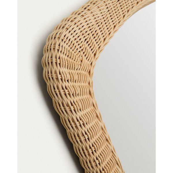 Lustro ścienne z rattanową ramą 58x79 cm Zilna – Kave Home-image-4