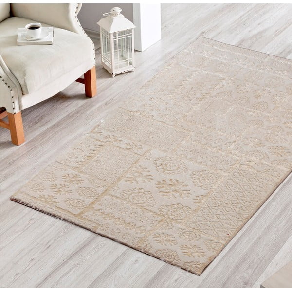 Dywan Patchwork Krem, 50x80 cm