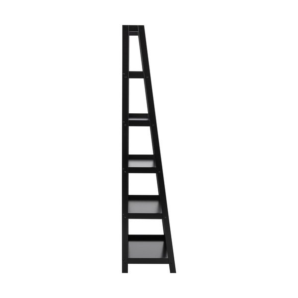 Czarny regał Actona Wally, wys. 180 cm-image-3